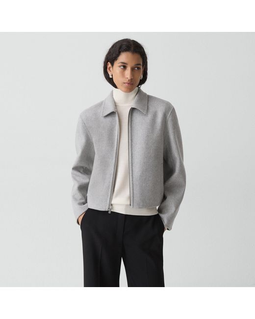 Theory Gray Blouson Jacket