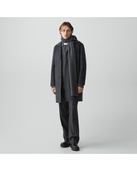Theory Black Standard Coat for men