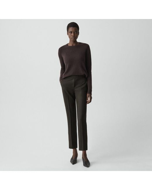 Theory Black Treeca Pull-On Pant