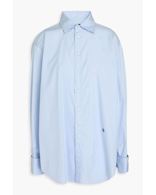 Rag & Bone Blue Diana Cotton-poplin Shirt