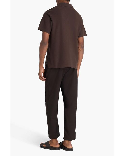 FRAME Orange Cotton-Piqué Polo Shirt for men