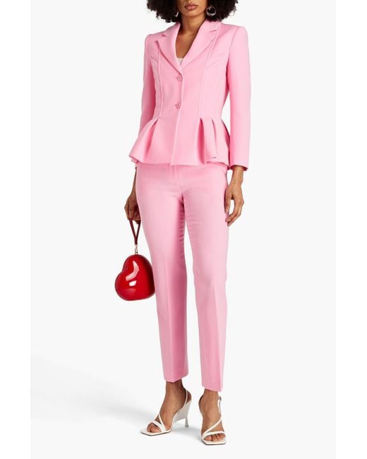 Boutique Moschino Pink Blazer aus twill mit schößchen