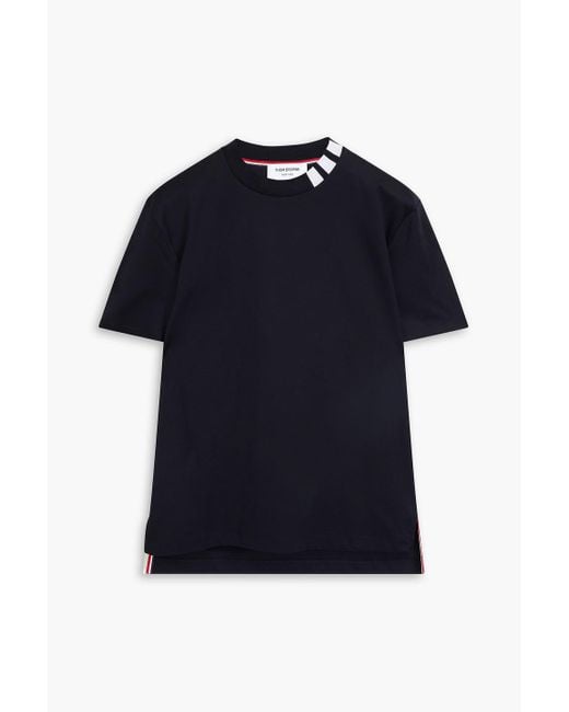 Thom Browne Blue Cotton-jersey T-shirt for men