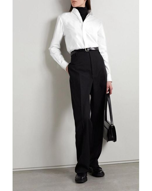 Ralph Lauren White Adrien Cotton-Poplin Shirt