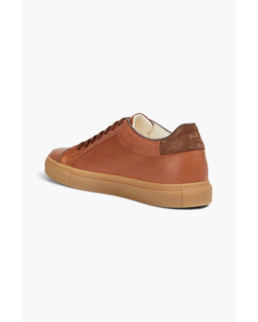 Paul Smith Brown Banf Leather Sneakers for men