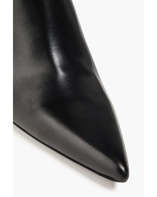 Peter Do Black Leather Ankle Boots