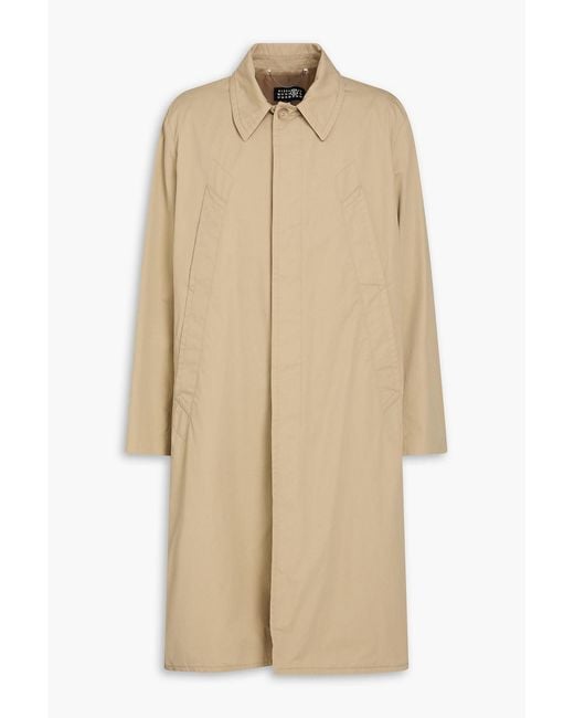 MM6 by Maison Margiela Natural Cotton-Twill Coat for men