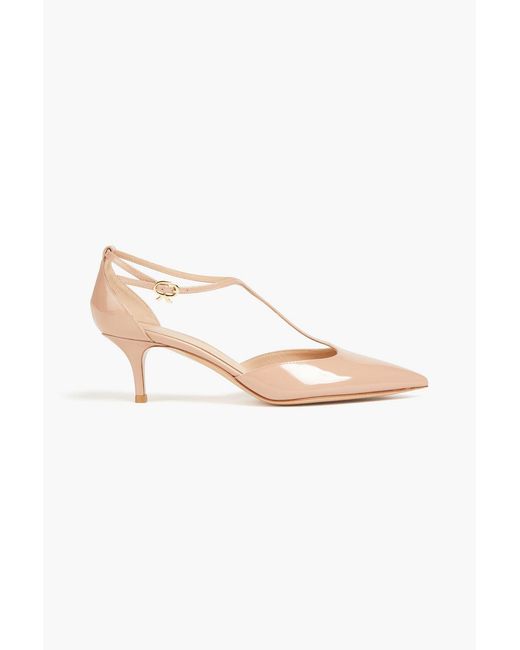 Gianvito Rossi Natural Patent-leather Pumps