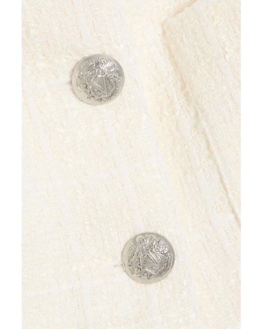 Veronica Beard Natural Nathan Cotton-blend Tweed Jacket