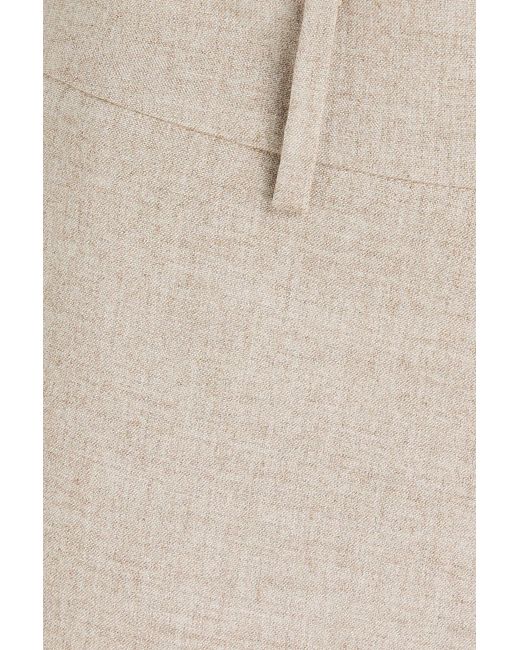 Herno Natural Flannel Wide-leg Pants