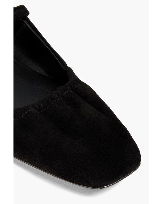 Vince Black Venice Suede Slingback Flats