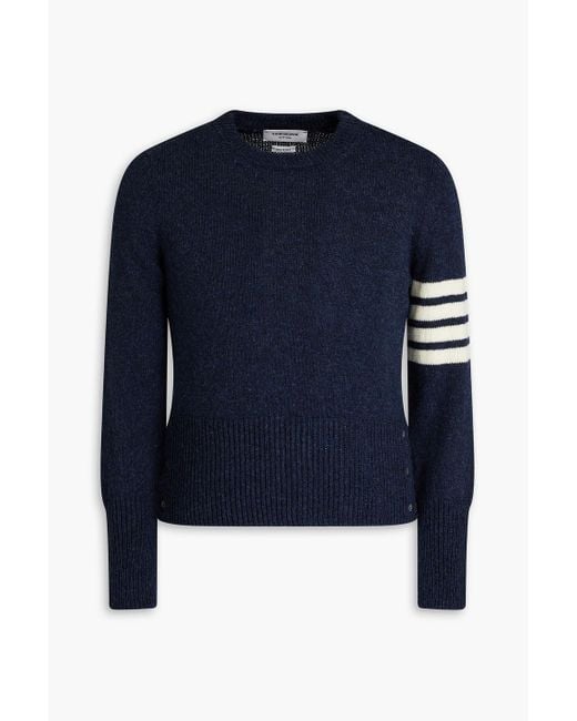 Thom Browne Wollpullover mit streifen in Blue für Herren
