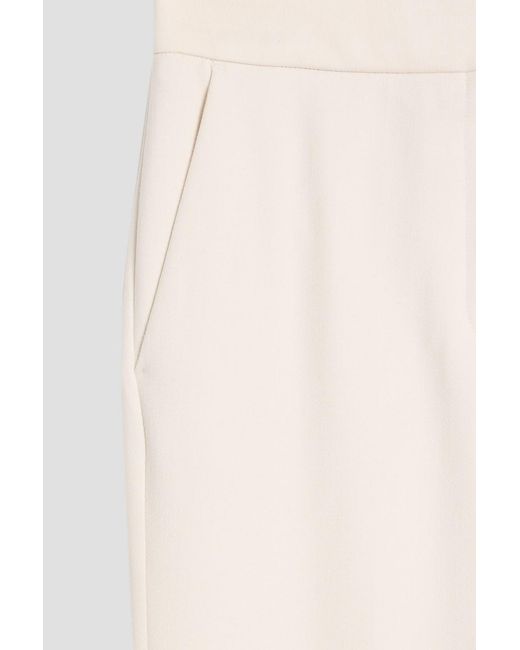 Victoria Beckham Natural Crepe Flared Pants