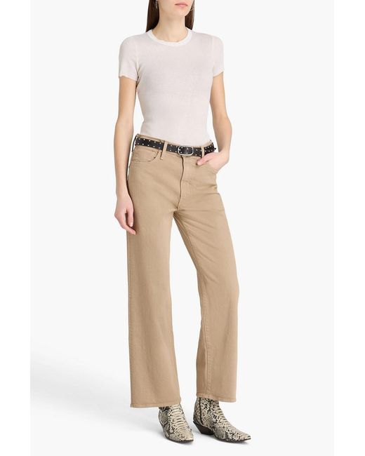 Mother Natural Dodger Flood High-Rise Straight-Leg Jeans