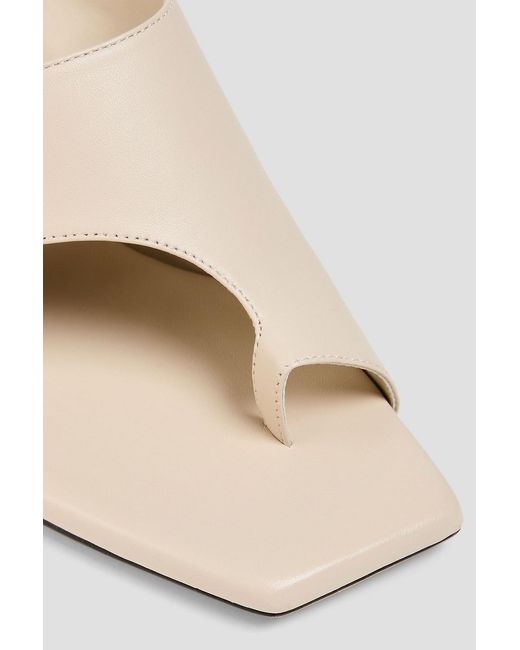 STUDIO AMELIA White Ida 70 Leather Mules