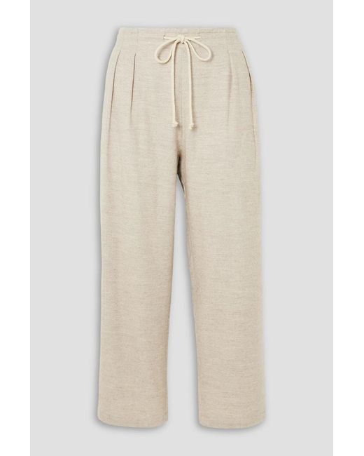 Maria McManus Natural Cosy Straight-Leg Ankle Drawstring Pants
