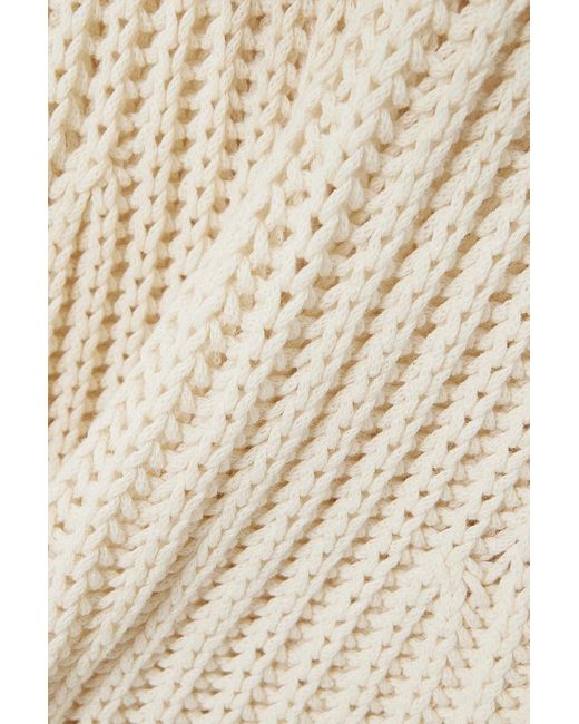 By Malene Birger White Lione Crocheted Wool And Cotton-blend Maxi Dress