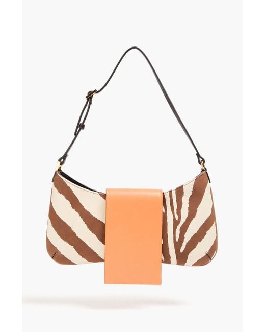 Jacquemus Multicolor Le Bisou Zebra-print Leather Shoulder Bag
