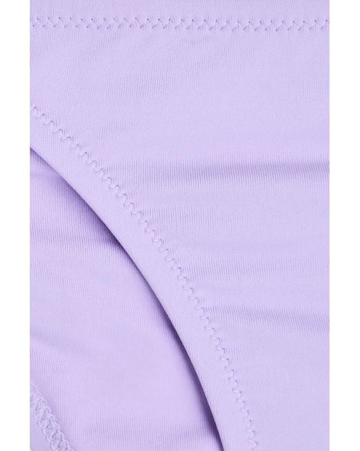 Melissa Odabash Purple Greece tief sitzendes bikini-höschen mit verzierung