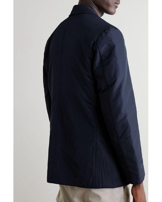 Mr P. Blue Padded-Shell Blazer for men
