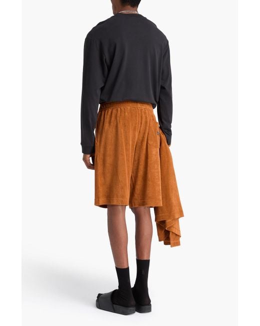 Dolce & Gabbana Orange Cotton-terry Shorts for men