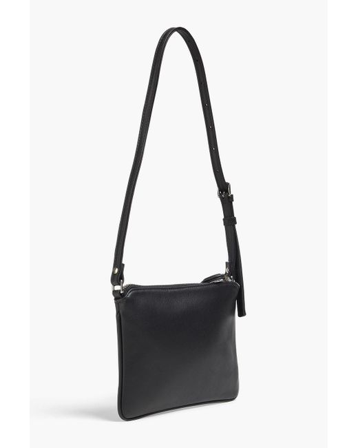 Courreges Black Schultertasche aus leder