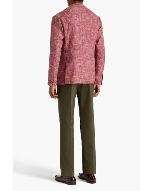 Canali Pink Wool-blend Blazer for men