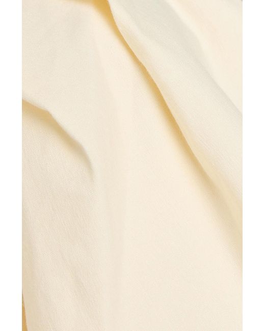 Jonathan Simkhai Natural Linen-Blend Top