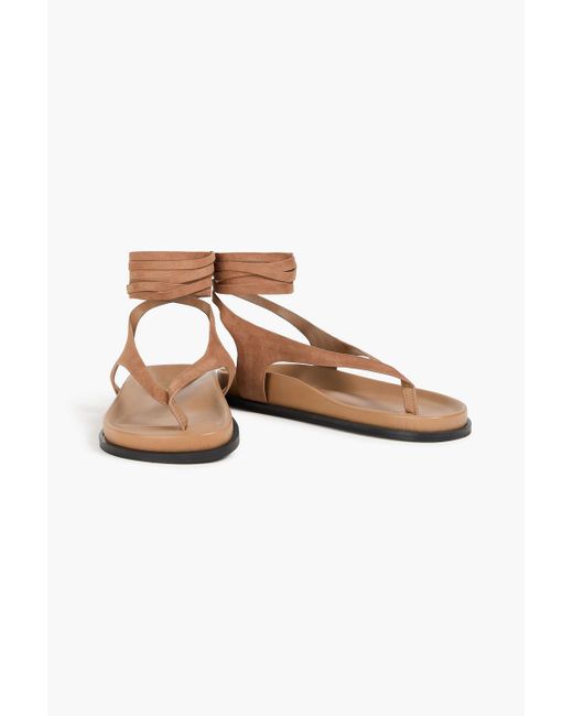 A.Emery Brown Shel Suede Sandals