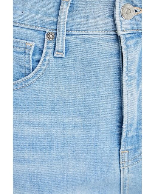 Veronica Beard Blue Carly High-rise Kick-flare Jeans