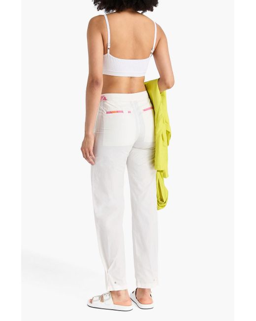 Emilio Pucci White Shell Track Pants