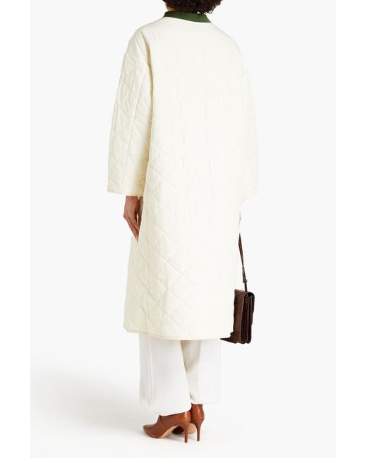 Rodebjer White Sandler Quilted Shell Coat
