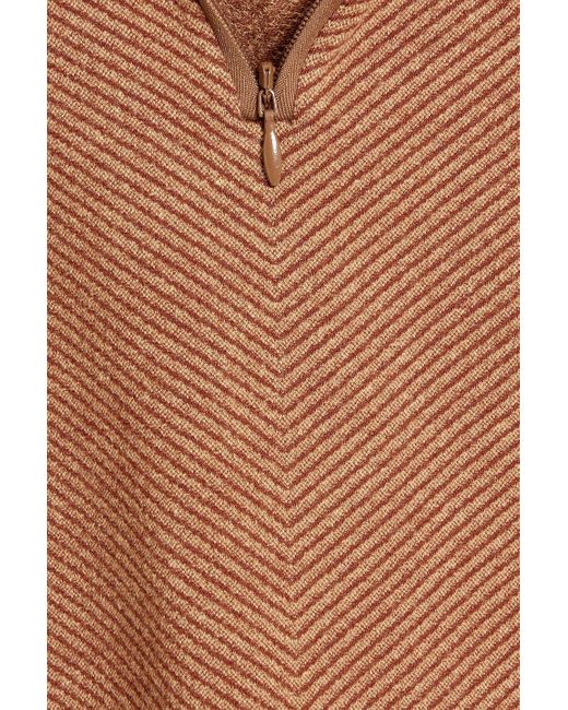 CORDOVA Brown Andora Striped Stretch-knit Base Layer