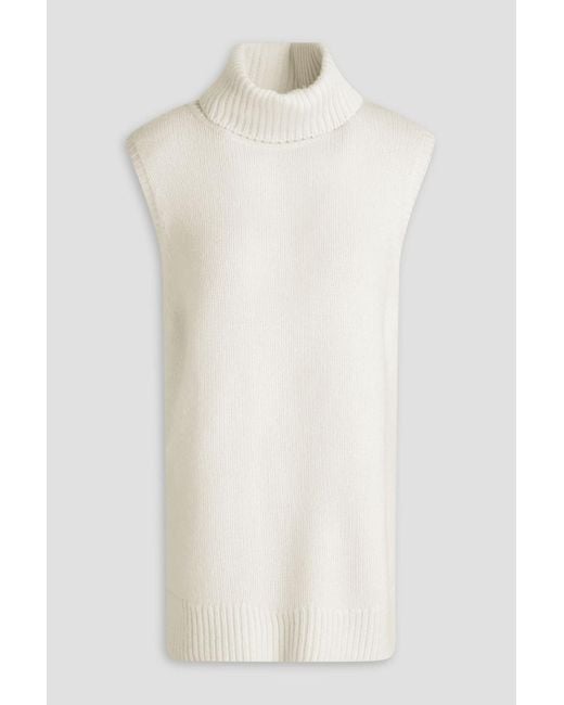 Rag & Bone White Danica Wool And Cashmere-Blend Vest