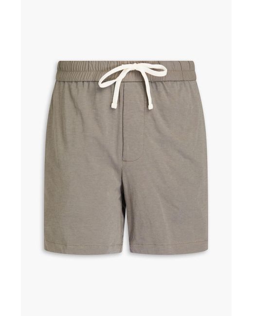 James Perse Gray Cotton-jersey Shorts for men