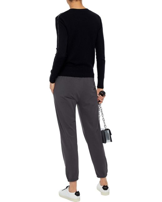 James Perse Synthetic Stretch-jersey Track Pants Charcoal in Gray - Lyst