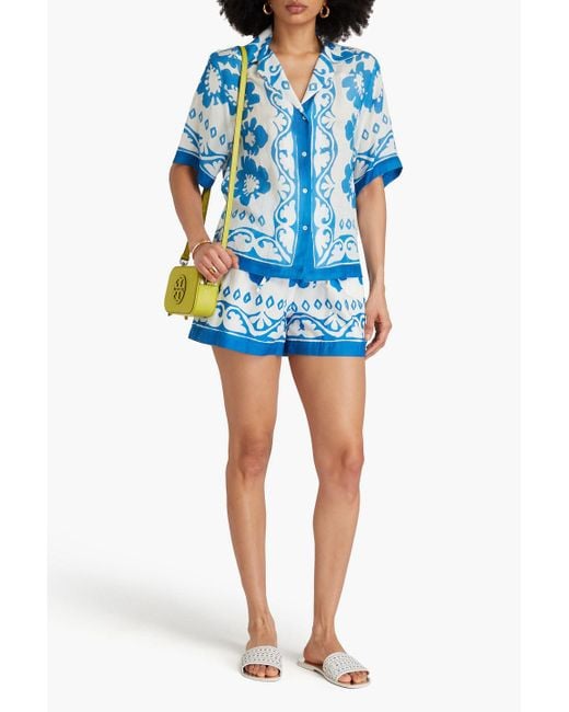 Sandro Blue Printed Woven Shirt
