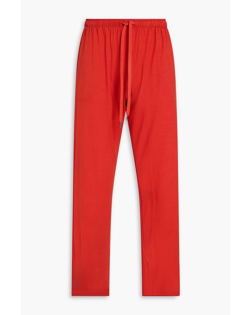 Derek Rose Red Basel Modal-blend Jersey Sweatpants for men