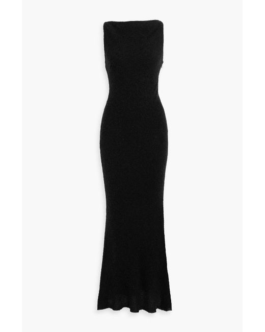 Gabriela Hearst Women's Black Seren Silk And Camel Wool-Blend Maxi Dress