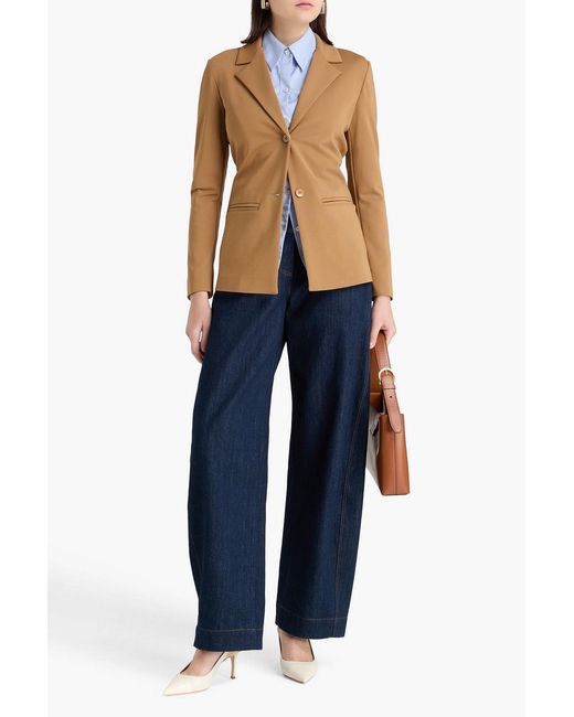 Max Mara Natural Mogador Stretch-Jersey Blazer