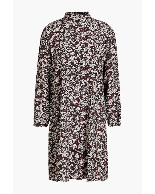 ganni maxwell crepe dress