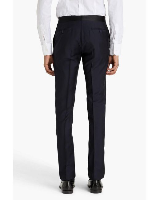 Canali Blue Wool And Mohair-blend Twill Suit for men
