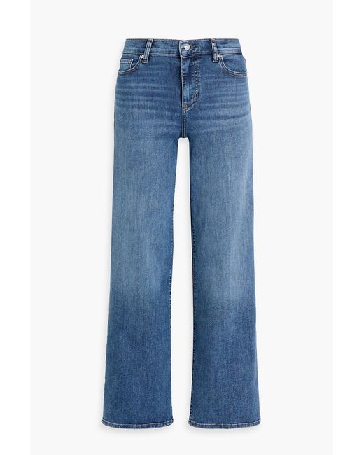 FRAME Blue Le Slim Palazzo High-rise Wide-leg Jeans