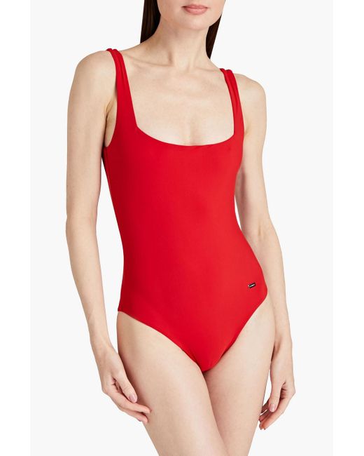 La Perla Badeanzug in Rot | Lyst DE