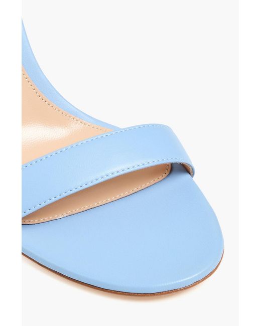 Gianvito Rossi Blue Portofino 85 Leather Sandals