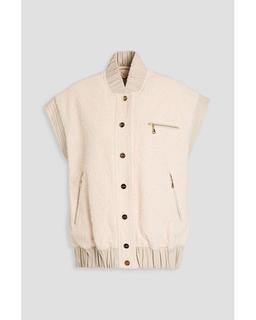Zimmermann Natural Cotton-blend Bouclé Vest