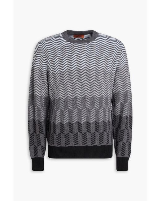 Missoni Gray Wool Sweater for men