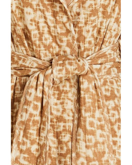By Malene Birger Natural Robannas kimono aus crêpe mit print