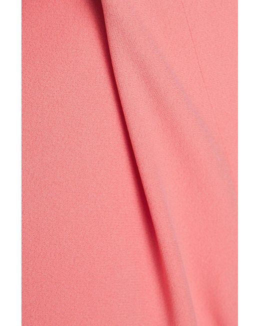 Emporio Armani Pink Hose mit weitem bein aus crêpe