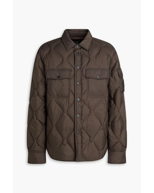 Rag & Bone Overshirt "dane" aus gestepptem shell in Brown für Herren